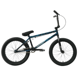Велосипед BMX 20" Tech Team Grasshoper 2024, черно-синий