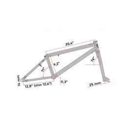 Велосипед BMX 20" Tech Team Level 2025, синий