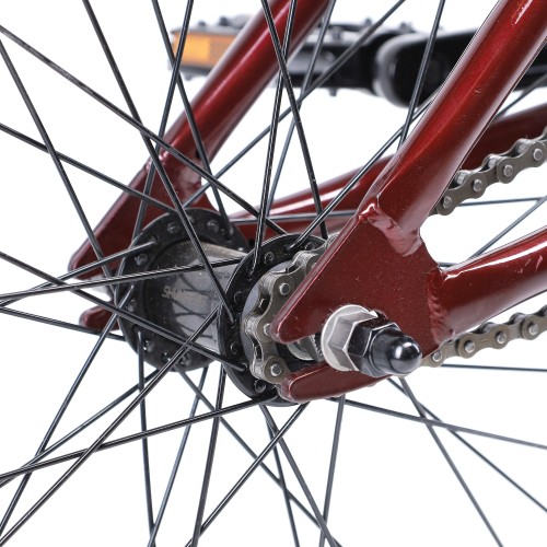 Велосипед BMX 20" WOOHOO STAGE THREE (2025), бордовый