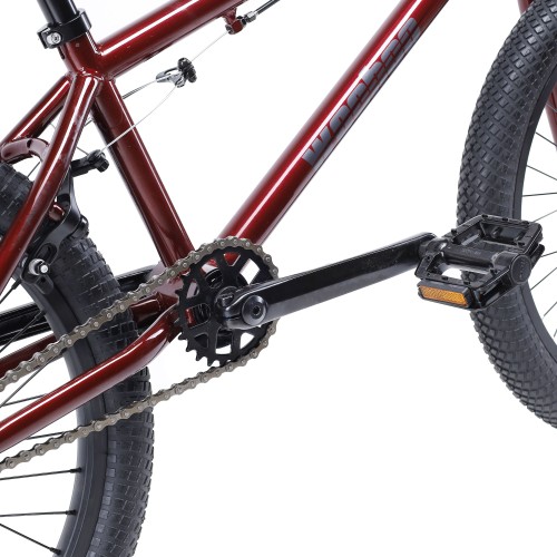 Велосипед BMX 20" WOOHOO STAGE THREE (2025), бордовый