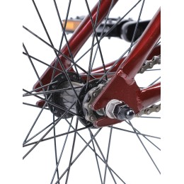 Велосипед BMX 20" WOOHOO STAGE THREE (2025), бордовый