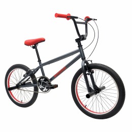 Велосипед BMX 20" WOOHOO STAGE TWO (2025), серый/красный