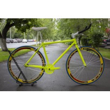 Велосипед Fixed Gear, желтый