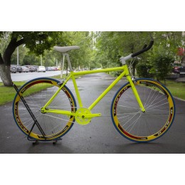 Велосипед Fixed Gear, желтый