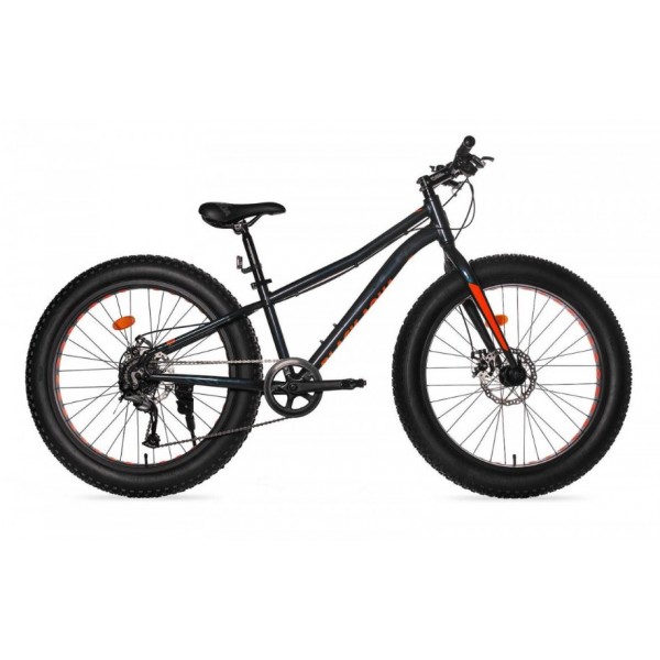 Велосипед 26" BLACK AQUA FAT 2692 D matt (2021) черный