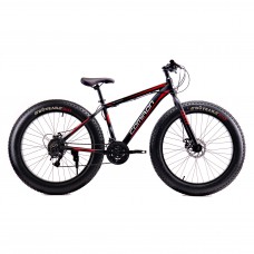 Велосипед 26" COMIRON GTF2624H (2022) фэтбайк, черный-красный