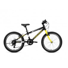 Велосипед FORWARD RISE 20 2.0, черный/желтый (2020)
