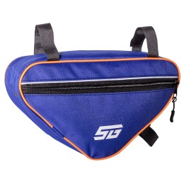 Велосумка под раму, модель STG FB-002, размер 30х17х6 см, василёк/оранжевый