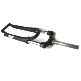 Вилка 27.5" Sr Suntour SF19-XCT30-DC-HLO, 100mm, 1"1/8, шток 187мм, безрезьб, под дисковый тормоз, черная