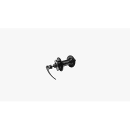 Втулка NOVATEC S-ELITE MTB-BOOST передняя, алюминиевая, под Disk 6 болтов, эксцентрик, 32 отв, ось 9х110x118мм, промы, черная