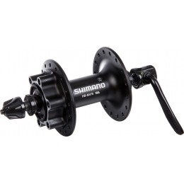 Втулка передняя Shimano Alivio HB-M475, 32 отв, 6-болт, QR, черная