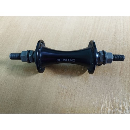 Втулка передняя SHUNFENG для БМХ сталь, насып.подшип, 36 отв.