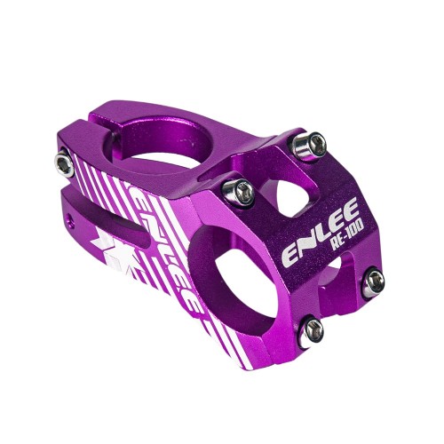 Вынос руля Enlee MTB BM-10, алюминиевый, на шток 1 1/8", D руля 31.8, фиолетовый