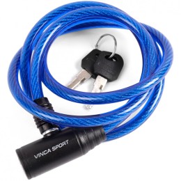 Замок 8х1200мм, синий тросик, Vinca Sport