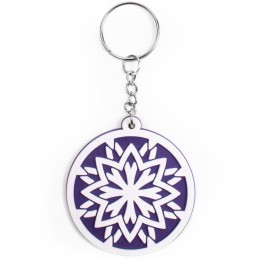 Замок c брелоком 12*1200мм, с защитой от влаги и креплением, фиолетовый,  инд. уп. Vinca Sport