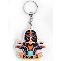 Замок c брелком 12х1200мм, с защитой от влаги и креплением, серый,  инд. уп. Vinca Sport