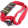 Замок - цепь 4х1200мм, красная оплетка. инд.уп. Vinca Sport