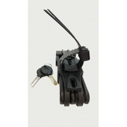 Замок противоугонный KLONK 162x67 мм, сегментный, черный