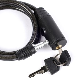 Замок с ключом KRYPTON J02-6x1000, 6х1000мм, черный