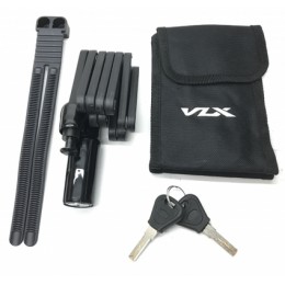 Замок складной VLX 18x845мм, из закалённых стальных пластин, с чехлом