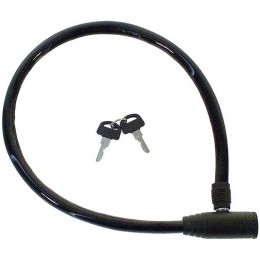 Замок-трос M-WAVE 8х600мм с ключом, черный