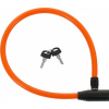 Замок-трос M-WAVE 8х600мм с ключом, оранжевый