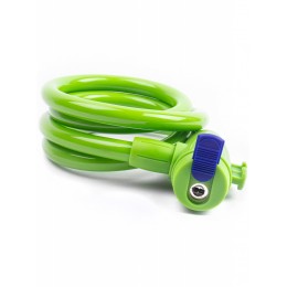 Замок c брелком 12х1200мм, с защитой от влаги и креплением, зеленый инд. уп. Vinca Sport