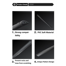 Защитная наклейка на нижнюю трубу рамы Enlee FG-60 Diamond blk, ПВХ, дизайн "бриллиант", черный