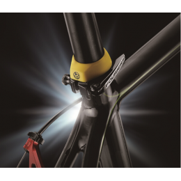 Зажим-ограничитель подседельного штыря с пыльником, 27.2мм Fouriers, чёрный