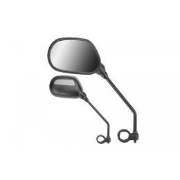 Зеркала заднего вида TEN-M-003 стальные чёрные со световозвращателями, правое и левое