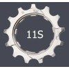Звезда 13T для кассеты 11 скор, хром