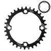 Звезда передняя COMIRON 32T NAROW WIDE, BCD104, фрезер., AL6061-T6, Fullblack. WEI-ST-32, черная