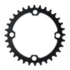 Звезда передняя COMIRON 32T NAROW WIDE, BCD104, фрезер., AL6061-T6, Fullblack. WEI-ST-32, черная