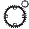 Звезда передняя COMIRON 36T NAROW WIDE, BCD104, фрезер, AL6061-T6, Fullblack. /WEI-ST-36/