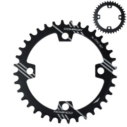 Звезда передняя COMIRON 36T NAROW WIDE, BCD104, фрезер, AL6061-T6, Fullblack. /WEI-ST-36/
