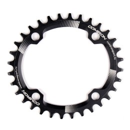 Звезда передняя COMIRON X-OVAL 32T NAROW WIDE, BCD104, AL6061-T6, Fullblack