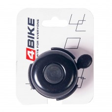 Звонок 4BIKE BB3204-Blk латунь, D-52мм, черный