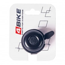 Звонок 4BIKE BB3207-Blk алюминий+пластик, D-40мм, черный