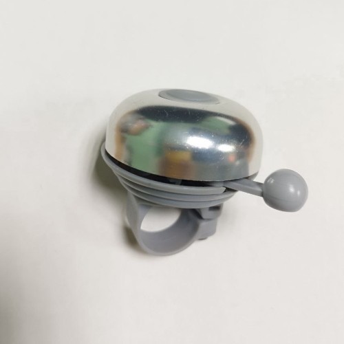 Звонок для велосипеда, аллюминий, пластик, серебристый