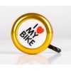 Звонок I love my bike BED-213, алюминий, желтый
