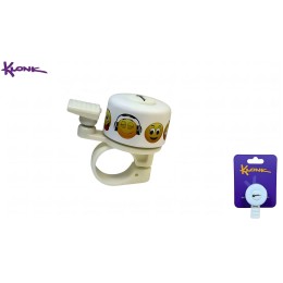 Звонок KLONK, ударный, Alu D35 мм, Смайлики, KLK-10006 (White)