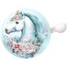 Звонок велосипедный, единорог" Unicorn", 50мм, голубой единорог