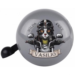 Звонок велосипедный, кот "Vasilio", 50мм
