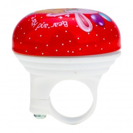 Звонок велосипедный, рисунок "Мишка и Зайка"