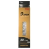 Цепь 9 ск. YBN S9S 1/2"x11/128", 114 зв. с замком, серебристо-серая