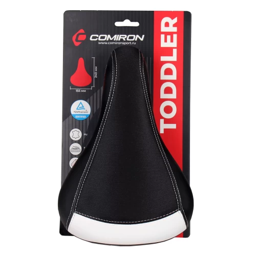 Седло детское COMIRON TODDLER N950 240x155, чёрно-белое