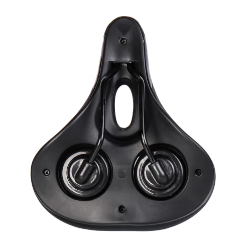 Седло комфортное COMIRON MADRID C034 250x210, чёрно-красное