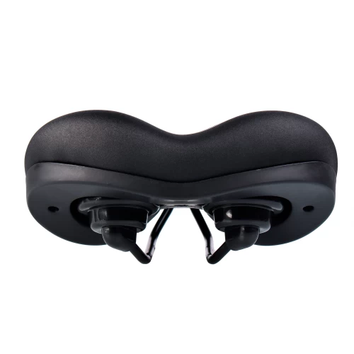 Седло комфортное COMIRON MADRID C034 250x210, чёрно-красное