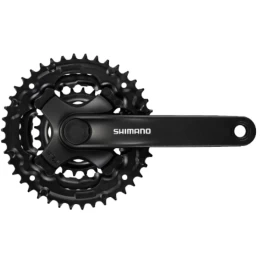 Система шатунов 24/34/42Т Shimano TY301, 170мм, квадрат, без защиты, черная