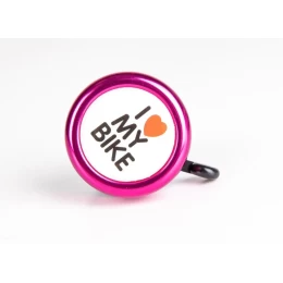 Звонок I love my bike 45A-10, розовый